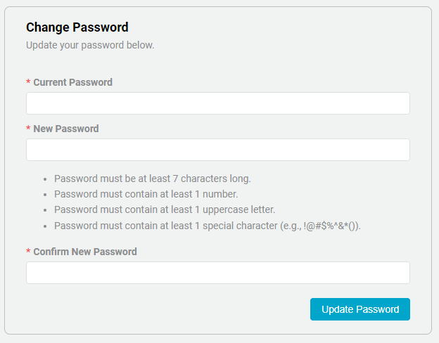 Change Password