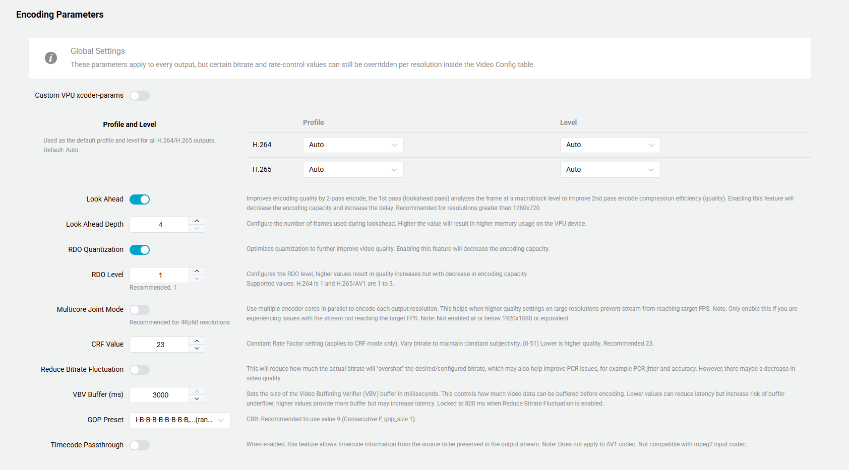 Edit Parameter Details